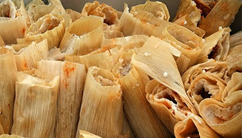 Multiple tamales in a pot