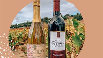 Fortino Almond and Maribella wine bottles