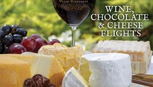 Wine, Chocolate and Cheese Flight! @ Verde Vineyards