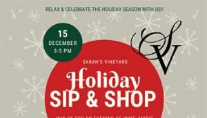Holiday Sip & Shop @ Sarah's Vineyard