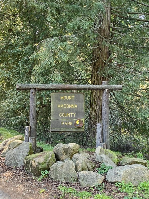 Mt. Madonna County Park rustic sign