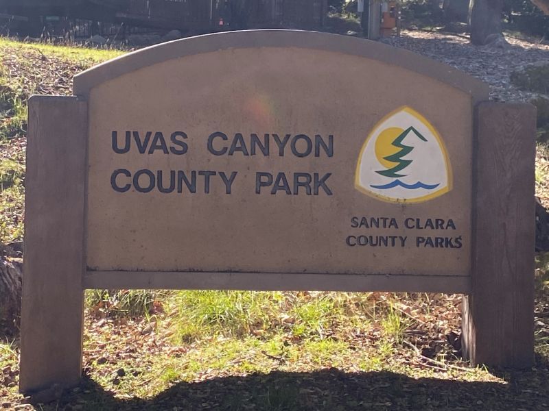 Uvas Canyon County Park sign